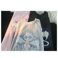 Gallery viewerに画像を読み込む, 【逃離地球シリーズ】★Tシャツ★ 3color トップス コットン 男女兼用 メンズ S M L XL 悪魔 ピンク ブラック グレー
