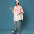 Load image into Gallery viewer, [Fujiiman Series]★Shirt★ 4color Tops Unisex Men's Large Size Short Sleeve Shirt Gradation
