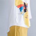 Gallery viewerに画像を読み込む, 【小菲家シリーズ】★セットアップ★ 2点セット シャツ+ズボン 2color M L XL 2XL ホワイト ブラック イエロー
