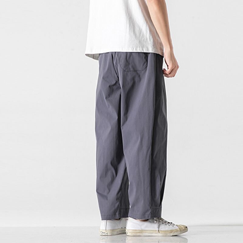 [Small Trouble Series] ★China style pants★ 4color bottoms, unisex, men's, large size, plain, easy to match, retro