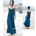 Load image into Gallery viewer, [Daiseiryusu Series] ★China style dress★ Hanging dress Plain Simple Long Length Original Blue Blue
