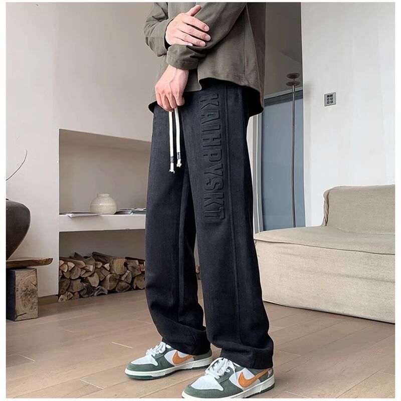 [CHAOMEICHEN Series] ★Casual Pants★ 3color Bottoms Trousers Unisex Men's Large Size Green Gray Black