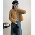 Load image into Gallery viewer, [Togawa Series] ★Outer★ 2color Jacket Short Length Simple Easy to Match Brown Navy ML
