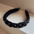 Load image into Gallery viewer, [FOREARS Series] ★Headband★ Hair Ornament Ladies Accessory Chamois Leather Carpet Simple Black Black
