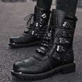 Load image into Gallery viewer, [Shiodong Series] ★Boots★ Martin Shoes Fashion Men's Size 39-46 Thick Black Easy to match
