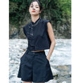 Load image into Gallery viewer, [Daiseiryusu Series] ★Shorts★ Shorts Bottoms Simple Black Easy to match with high look
