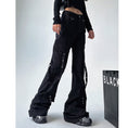 Load image into Gallery viewer, [MUYUZI Series] ★Casual Pants★ Bottoms Trousers Fashion Slimming Black Designed Cool
