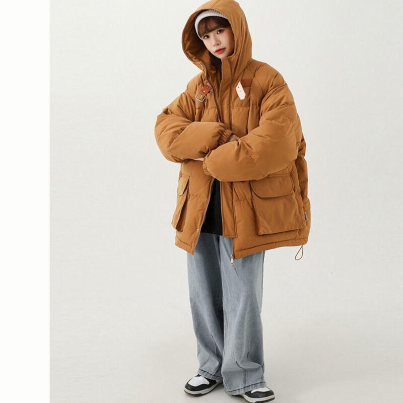 [Suikoishi Series] ★Winter coat★ Cotton coat outerwear 2color Unisex Men's Brown Navy ML XL 2XL