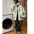 Load image into Gallery viewer, [YESE Series] ★Jacket★ 2color Denim Outerwear Graffiti Unisex Men's Stylish Spring Clothes Black White
