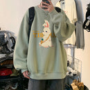 [SENSU Series] ★Tops★ 8color Long Sleeve Tops Unisex Men's Large Size Rabbit Rabbit Cartoon