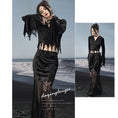 Load image into Gallery viewer, [Da Qinglong Shu Series] ★China style tops★ T-shirt V-neck velvet irregular easy to match
