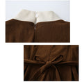 Load image into Gallery viewer, [CHIC Series] ★One Piece★ Faux Layered Corduroy Coffee Color Date Improves Temperament
