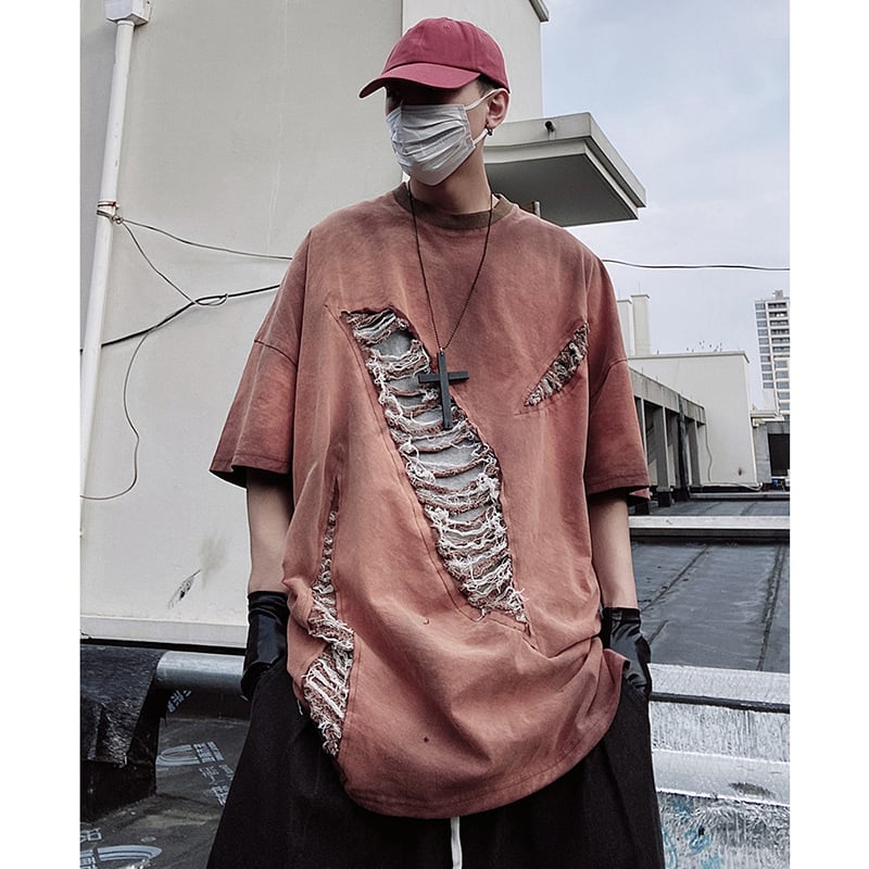 【UUCSCC系列】★T卹★上衣復古男女通用男士寬鬆獨特SML XL 2XL 3XL