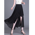 Load image into Gallery viewer, [Kunbanran Series]★Skirt★ 2color Bottoms Chiffon Irregular Slimming Black Brown Large size
