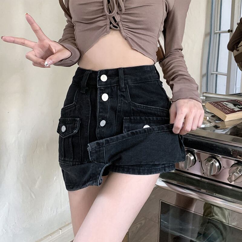 [CHUNUO Series] ★Denim Skirt★ 2color Bottoms Fashion Mini Length Skirt Sexy Cute