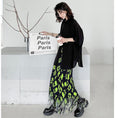 Load image into Gallery viewer, [YIDAO Series]★Skirt★ Bottoms Fringe Green Green Slimming Fashion Easy to match
