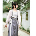 Load image into Gallery viewer, [Ancient monster house---Tsurutou series] ★China style skirt★ Improved Chinese clothing 2-piece skirt set Outer windshield skirt + inner white skirt
