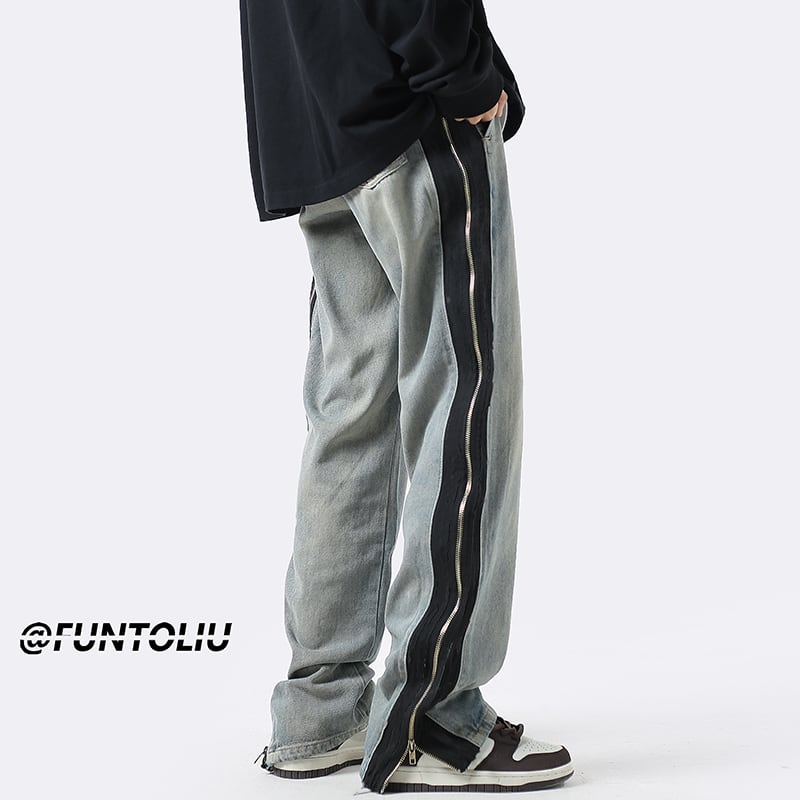 [Series]★Trousers★ Casual pants, denim pants, bottoms, unisex, men's, color scheme ML XL 2XL