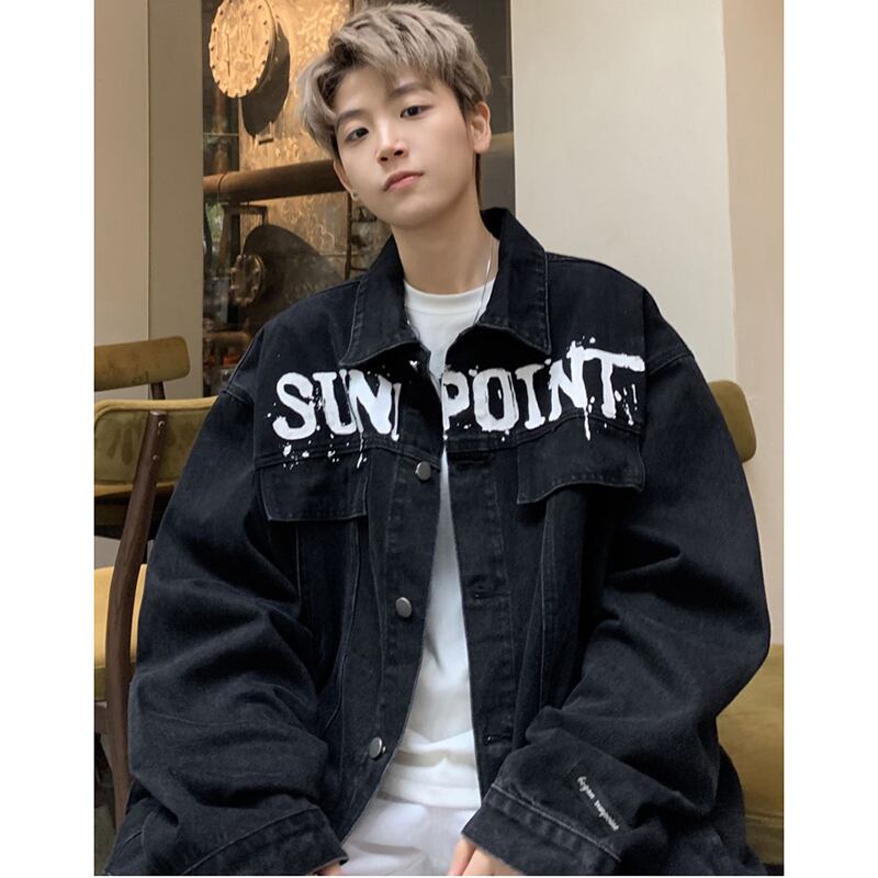 [PPG Series]★Jacket★ 3color Outerwear Unisex Men's Fashion Alphabet Casual