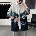 Load image into Gallery viewer, [Emeisa Series]★China Style Shirt★ 3color Tops Unisex Men's Fashion Snowy Mountain Pattern
