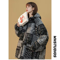 Load image into Gallery viewer, [Suikoishi Series] ★Winter Coat★ Cotton coat, outerwear, without hat type, with hat type, unisex, men's, floral pattern, fashion
