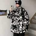 Load image into Gallery viewer, [MGJM Series] Double-sided outer coat, panda, loose, winter clothes, winter coat, black, black, fashion
