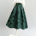 Load image into Gallery viewer, [Komii Series]★Skirt★ 2color Green Rose Bottoms Floral Skirt Circular Skirt Green Ladies
