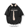 Load image into Gallery viewer, [BIGEMAN Series] ★Shirt with tie★ Tops Short sleeve shirt 3 colors Unisex Men's Large size
