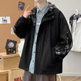 Load image into Gallery viewer, [98 NEUTRAL Series] ★Jacket★ 2 Color Faux Layered Casual Hooded Unisex Men's Black White
