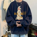 [SENSU Series] ★Tops★ 8color Long Sleeve Tops Unisex Men's Large Size Rabbit Rabbit Cartoon