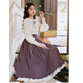 Load image into Gallery viewer, [Jonan Series]★Chinese style setup★ 5color shirt + skirt Red Green Purple Blue Black
