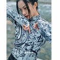 Load image into Gallery viewer, [Big Blue Dragon Series] ★China style tops★ Knit tops Unique, slimming, easy to match, letter pattern
