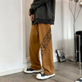 Load image into Gallery viewer, [XUSHANG Series] ★Casual Pants★ 2color Bottoms Pants Unisex Men's Alphabet Blue Coffee Color
