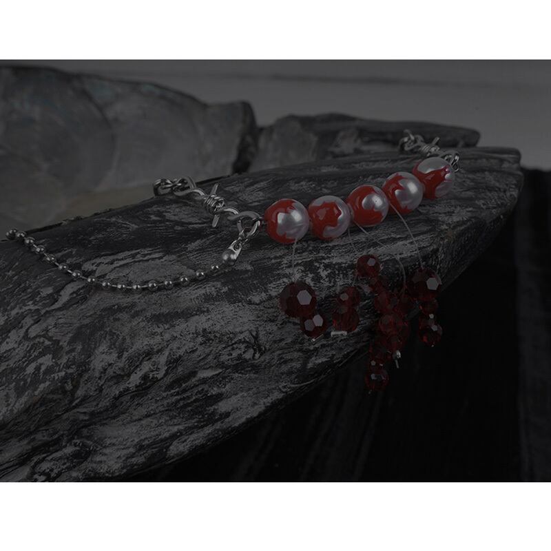 [Xiao Qing Long Shu Series] ★China style necklace★ China style accessories red red cute