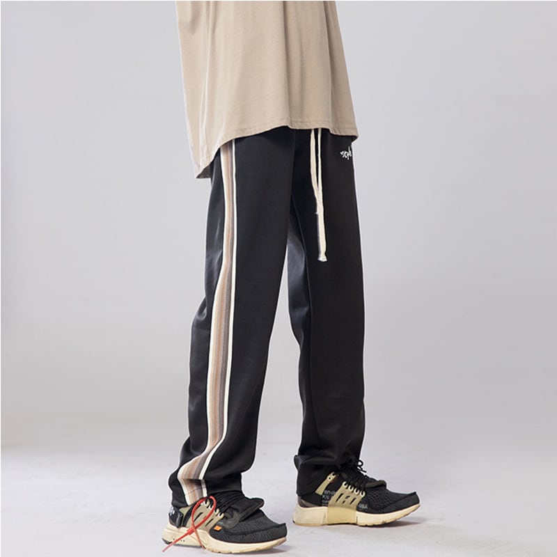 [Vesibo Series] ★Casual Pants★ 2color Bottoms Trousers Unisex Men's Slimming Color Scheme Black Green