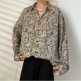 Load image into Gallery viewer, [AIMAKOU Series] ★Floral Pattern Shirt★ Tops Print Long Sleeve Shirt Retro Thin ML XL 2XL 3XL
