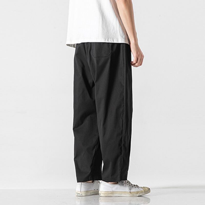 [Small Trouble Series] ★China style pants★ 4color bottoms, unisex, men's, large size, plain, easy to match, retro