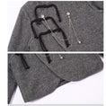 Load image into Gallery viewer, [Kokaisha---Ochienura Series] ★China style coat★ Lasha Quilted Winter Coat Short Length Gray
