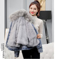 Load image into Gallery viewer, [ZHUANGYOU series] ★Winter coat★ Outer 2color denim jacket ladies blue blue black black
