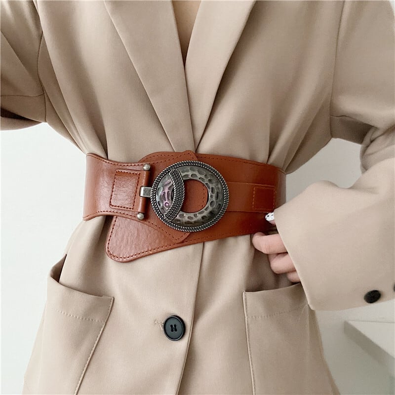 [Yuwei Series]★Belt★ 4color Accessories Small items Easy to match Retro Black Orange Red Brown