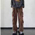 Load image into Gallery viewer, [NANSHI Series] ★Casual Pants★ 2color Bottoms Trousers Corduroy Unisex Men's Black Coffee Color
