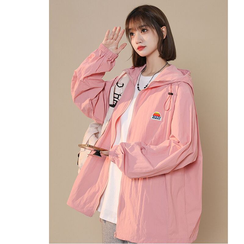 [GEBOXUAN Series]★Jacket★ 4color Outer Thin Summer Clothes Sun Protection Unisex Men's Cute Simple Casual