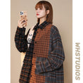 Load image into Gallery viewer, [CHAOMEICHEN series]★Jacket★ 3color outerwear stadium jacket unisex men's plaid color scheme
