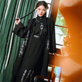 Load image into Gallery viewer, [Ancient Monster --- Preface Series] ★China style outerwear★ Falling shoulders, long outerwear, lettering pattern, black, black
