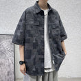 Load image into Gallery viewer, [BIGEMAN Series]★Shirt★ Tops 2color Unisex Men's Large Size Plaid Pattern Easy to Match
