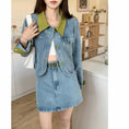 Load image into Gallery viewer, [KEKELI Series]★Setup Single Order★ Outerwear or Skirt with Belt Denim Cute Spring Clothes
