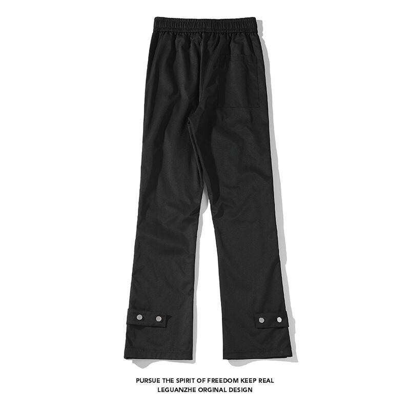 [BIGEMAN Series]★Casual Pants★ 2color Bottoms Pants Unisex Men's Large Size Black Beige Slimming