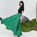 Load image into Gallery viewer, [YIDAO Series]★Skirt★ 3color Bottoms Green Gray Black Long Skirt Improves Temperament
