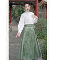 Load image into Gallery viewer, [Az Suna series] ★Chinese style skirt★ Bottoms Window skirt Chinese elements Chinese clothing Green Green SML Chinese clothing
