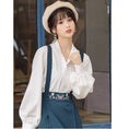 Load image into Gallery viewer, [Ike Summer --- Seitan Series] ★China Style Shirt★ 2color Chinese Clothes Improved Han Clothing Chinese Elements Cute Han Clothing Shirt Apricot White
